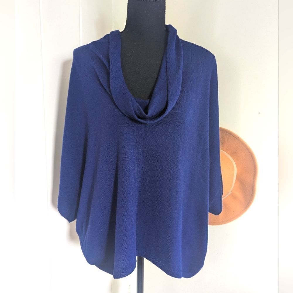 Eileen Fisher 100% Merino Wool Sweater Quiet Luxury Lagenlook Minimalist M